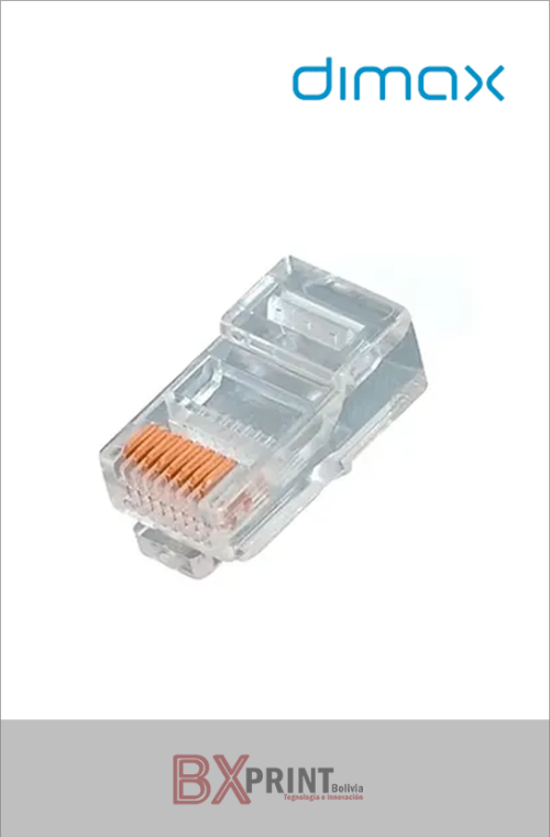 DIMAX CONECTOR RJ45 PAQ 50 UND CAT 6