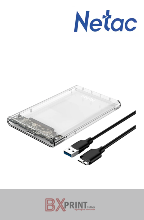 NETAC 2.5 PORTABLE HARD DISK CLEAR CASE