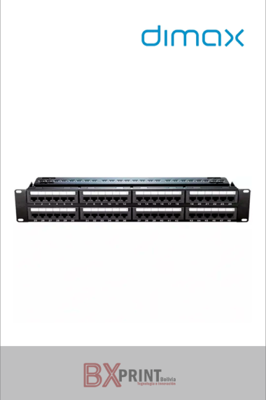 DIMAX PATCH PANEL 48 PUERTOS CAT6  19"