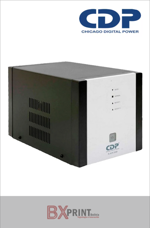 CDP REGULADOR DE VOLTAJE CAPACIDAD 2400VA / 1800W 8 TOMAS