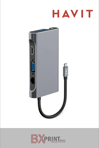 HAVIT TYPE-C TO HUB (USB * 3) + PD + HDMI + VG