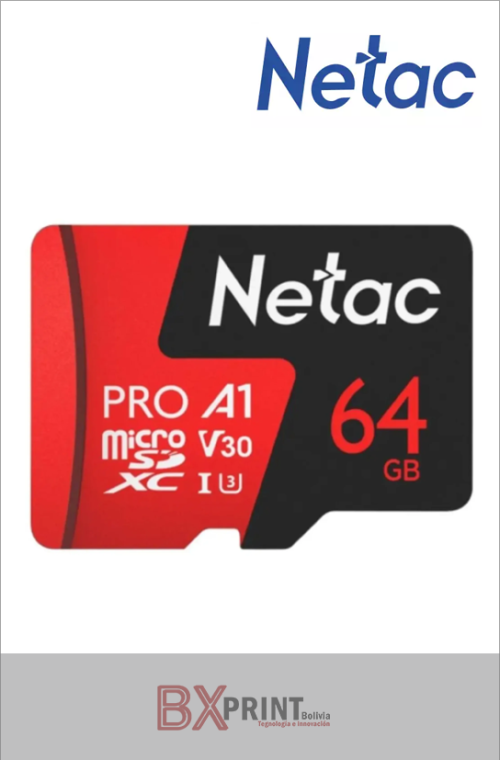 NETAC MEMORIA MICRO SD DE 64 GB EXTREME PRO