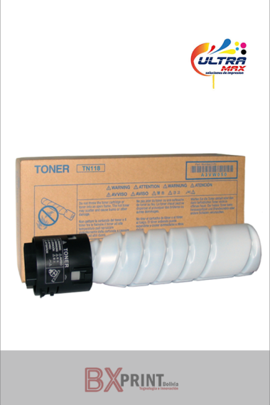 TONER GENÉRICO TN118 FOTOCOPIADORA KONICA MINOLTA