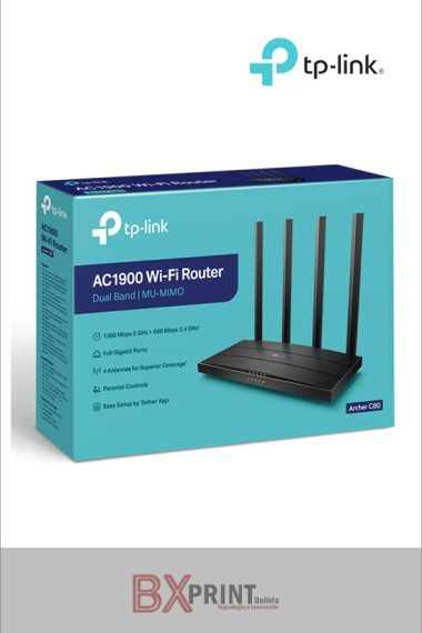 ROUTER INALAMBRICO GIGABIT AC1900 C80