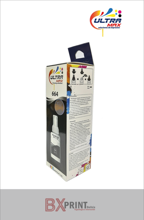 TINTA GENÉRICA PARA IMPRESORA EPSON 70ML 664 (BLACK) ULTRAMAX