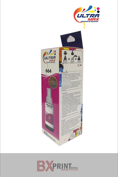 TINTA GENÉRICA PARA IMPRESORA EPSON 70ML 664  (MAGENTA) ULTRAMAX
