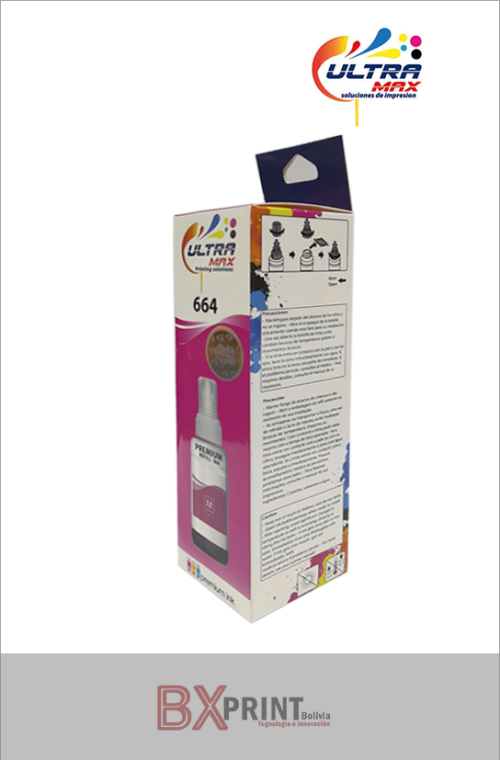 TINTA GENÉRICA PARA IMPRESORA EPSON 70ML 664  (MAGENTA) ULTRAMAX
