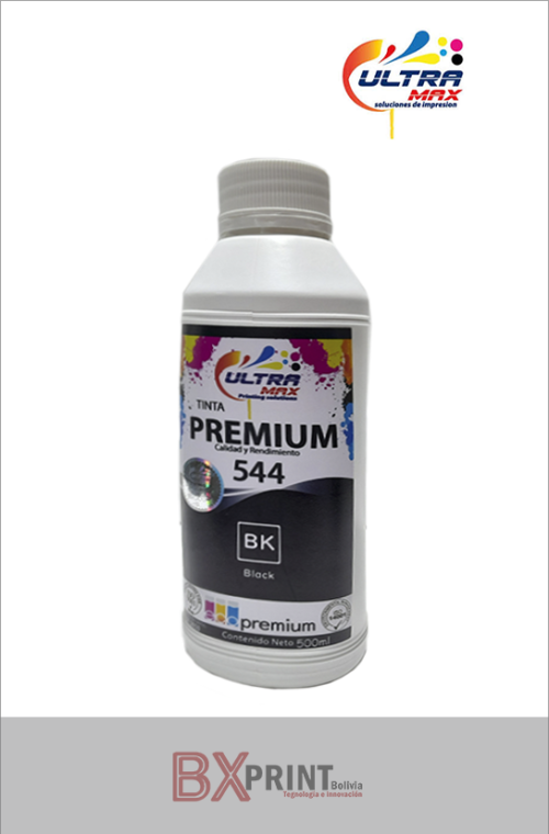 TINTA PARA IMPRESORA EPSON DE 500 ML 544 (BLACK) GENERICA ULTRAMAX