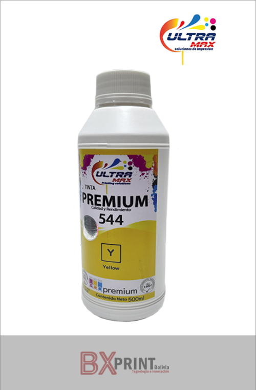 UMAX TINTA PARA IMPRESORA EPSON DE 500 ML 544 (YELOW) GENERICA ULTRAMAX