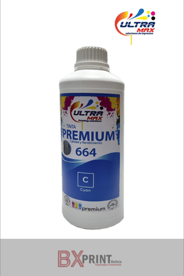 TINTA PARA IMPRESORA EPSON DE 1000 ML 664 (CYAN) GENERICA ULTRAMAX