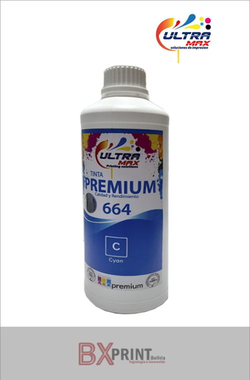 TINTA PARA IMPRESORA EPSON DE 1000 ML 664 (CYAN) GENERICA ULTRAMAX