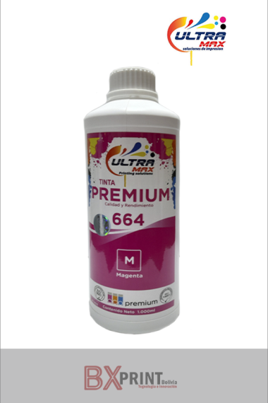 TINTA PARA IMPRESORA EPSON DE 1000 ML 664 (MAGENTA) GENERICA ULTRAMAX