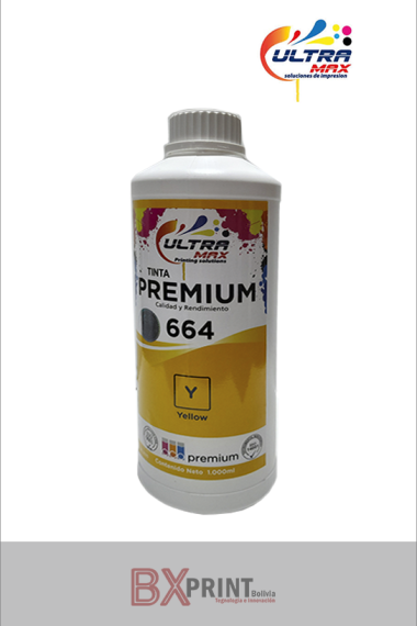 TINTA PARA IMPRESORA EPSON DE 1000 ML 664 (YELOW) GENERICA ULTRAMAX