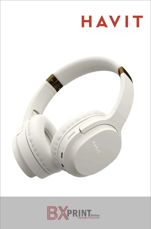 AUDIFONOS INALAMBRICOS DORADO HAVIT