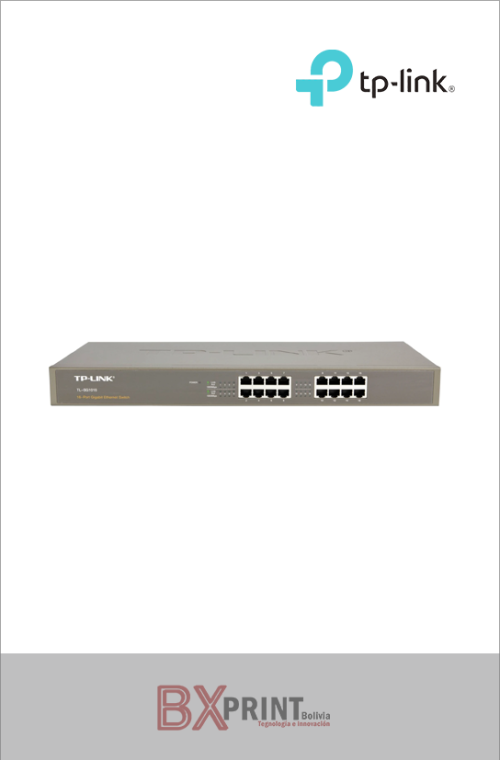 SWITCH DE 16 PUERTOS GIGABIT RACKEABLE