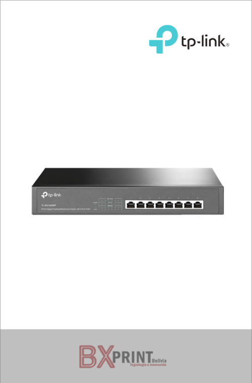 SWITCH POE 8 PUERTOS GIGABIT