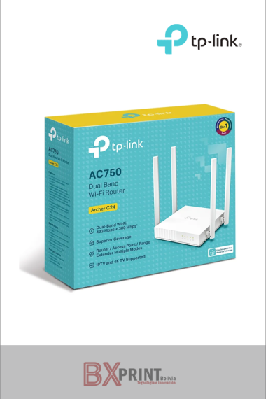 ROUTER INALAMBRICO ARCHER C24 DOBLE BAND WHITE