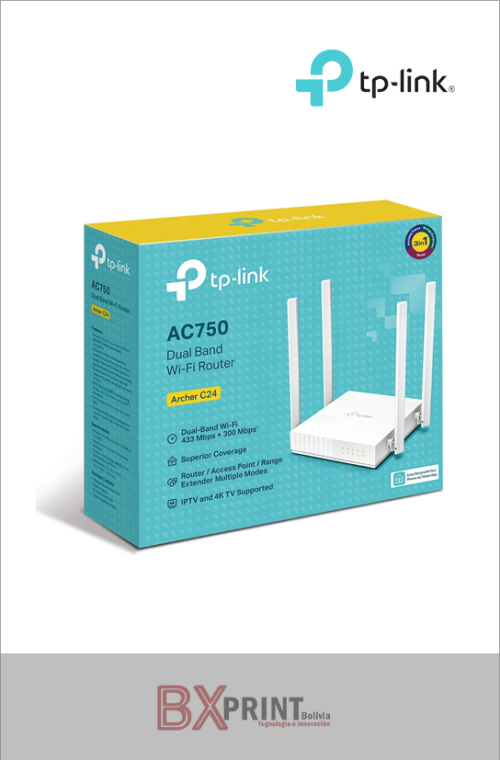 ROUTER INALAMBRICO ARCHER C24 DOBLE BAND WHITE