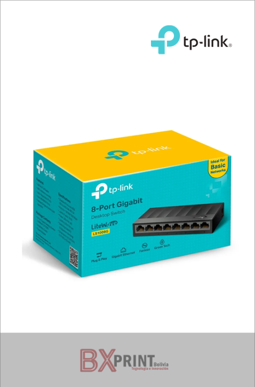 TP-LINK SWITCH LITE WAVE 8 PUERTOS